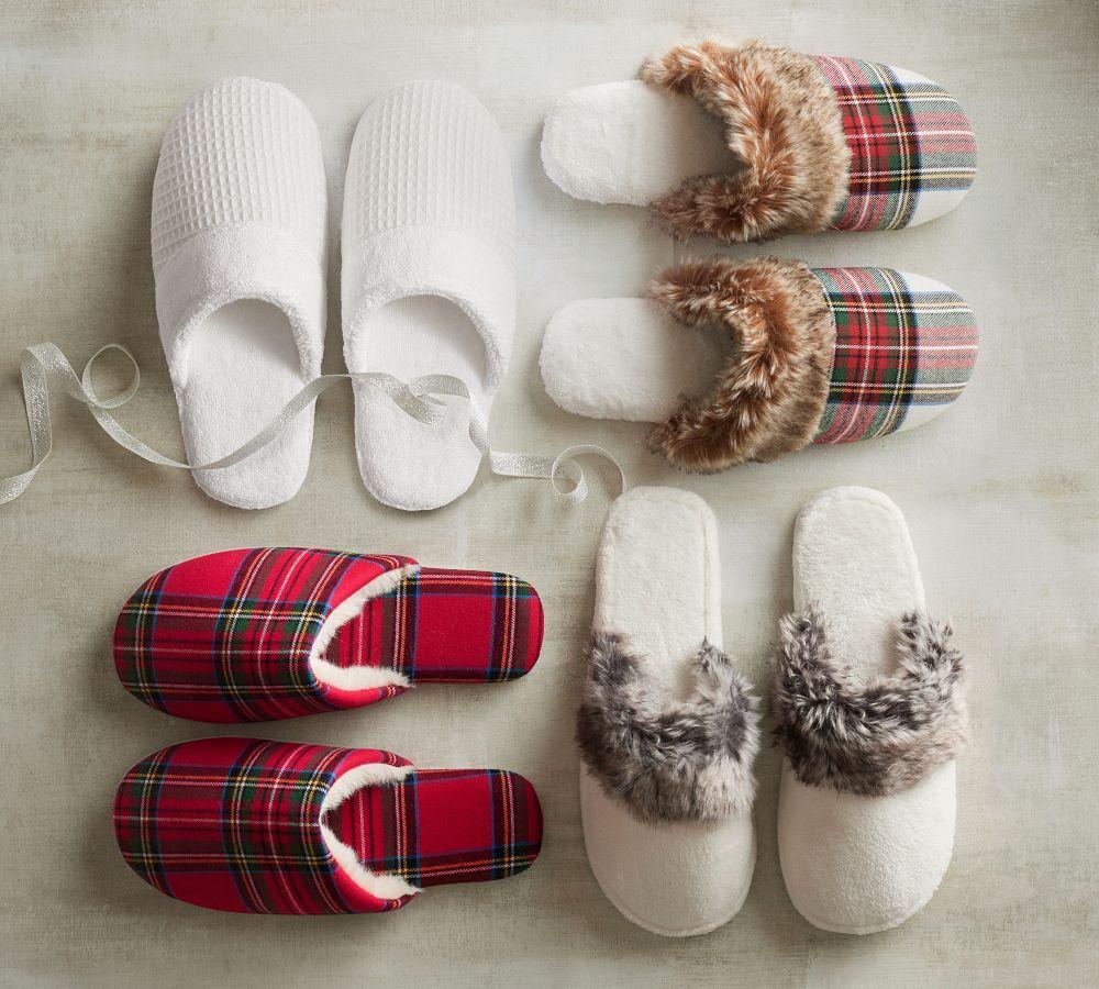 Waffle Weave Resort Slippers